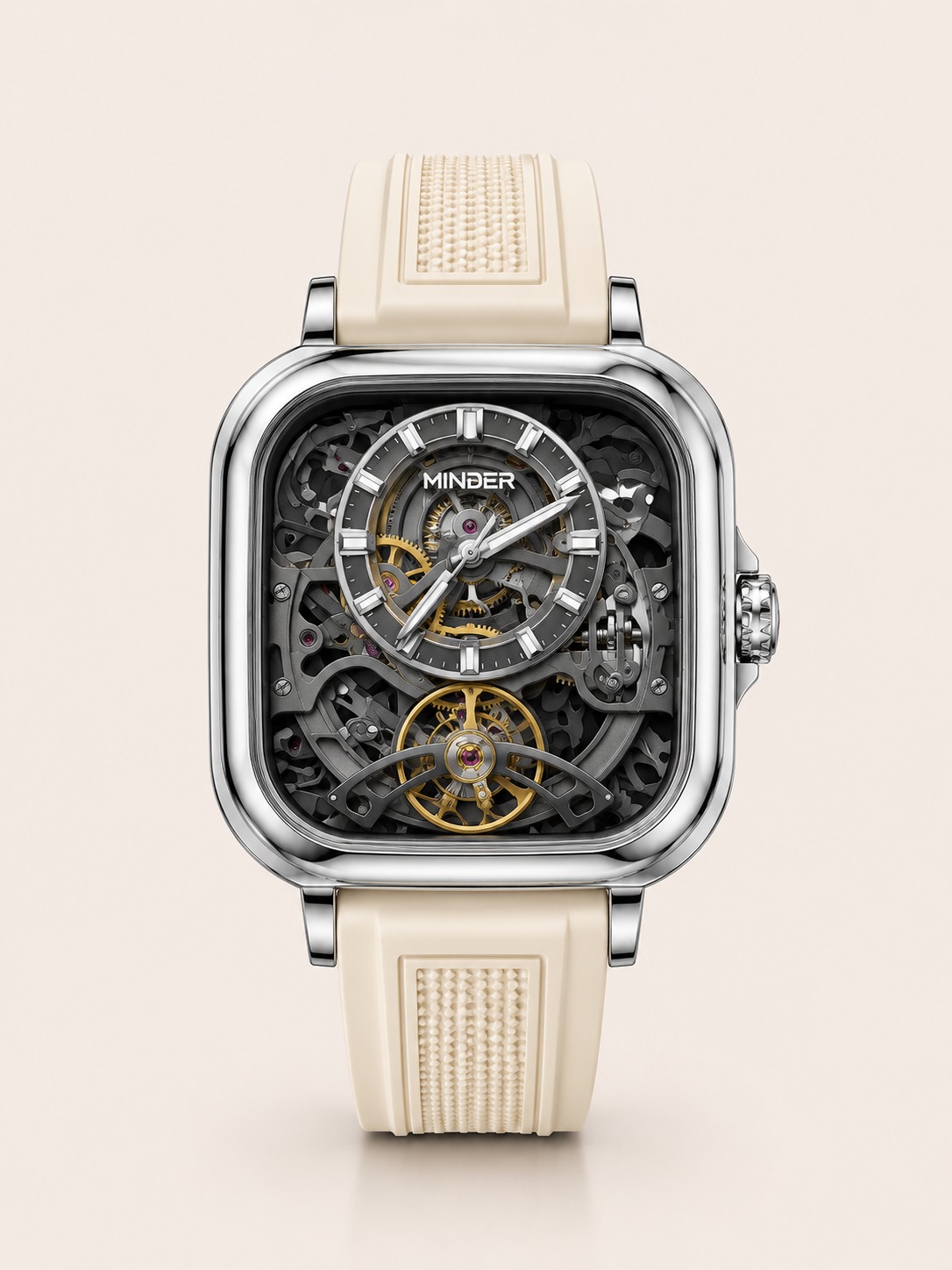 Minder Neo-Skeleton Ivory Watch