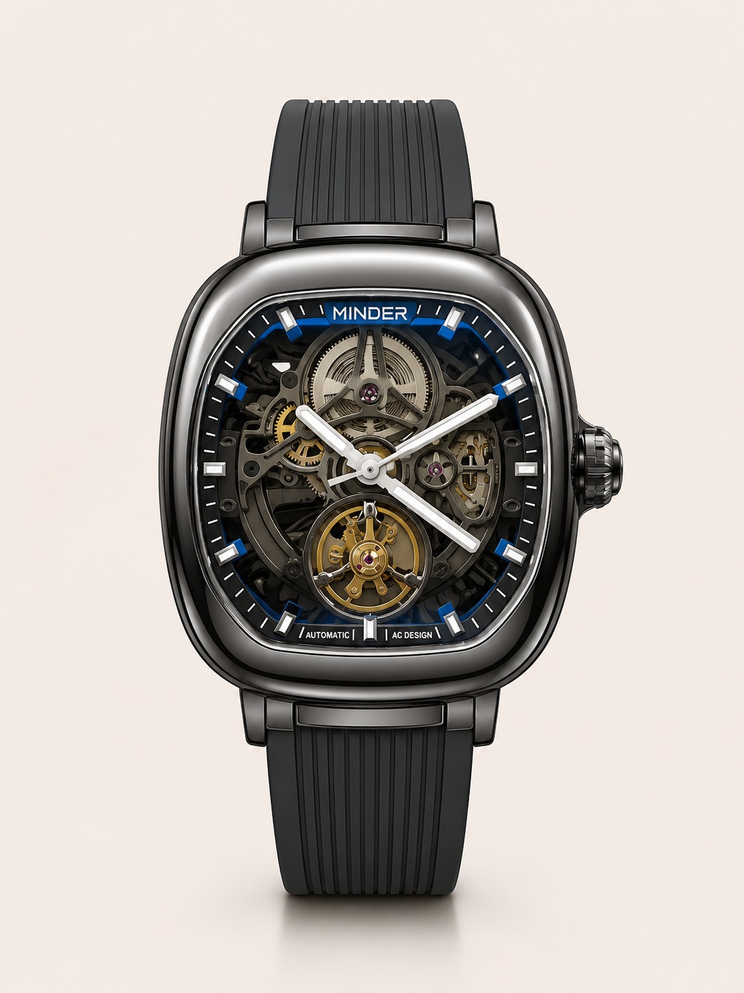 Minder Blue Accent Automatic Watch