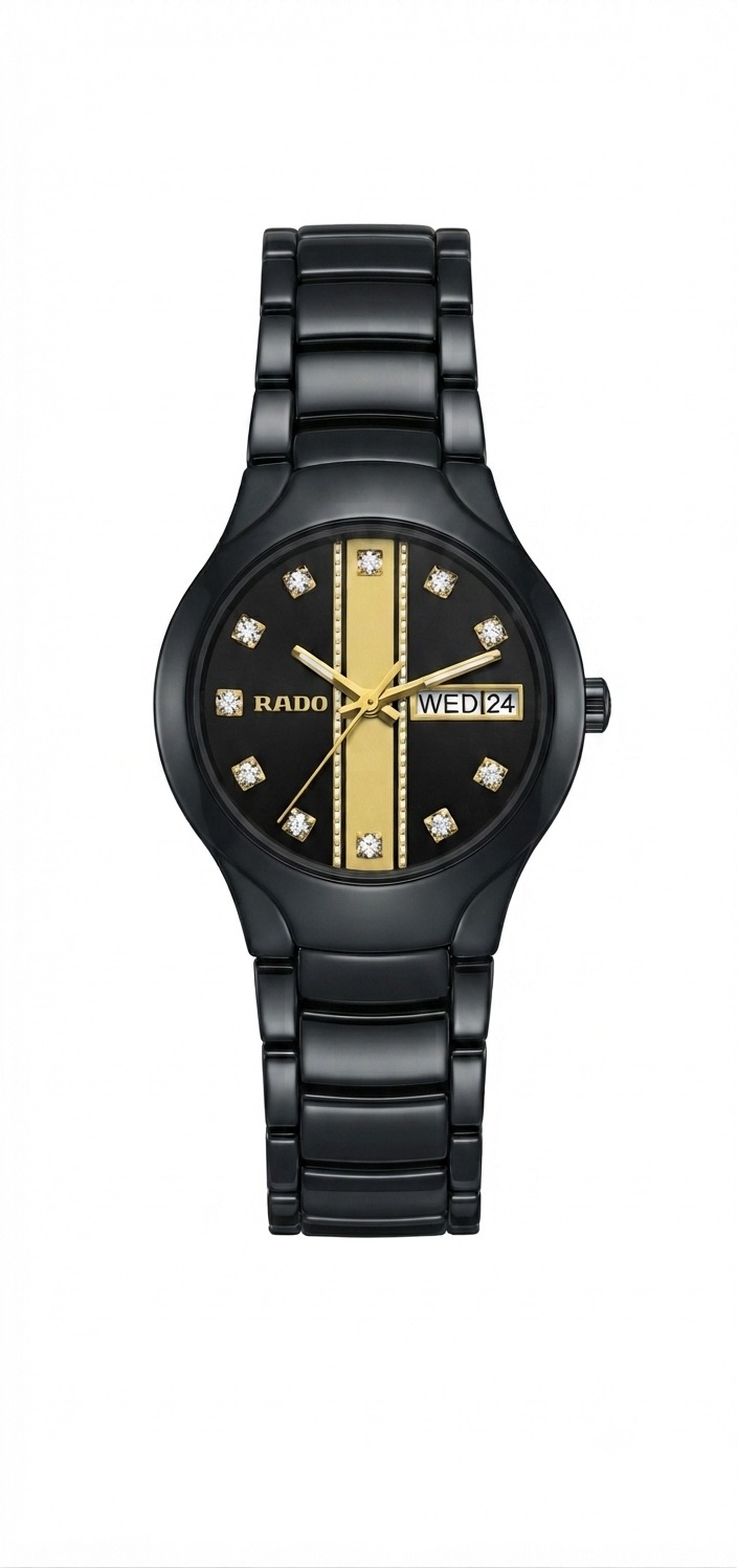 Rado Florence Black & Gold Dial Dress Watch